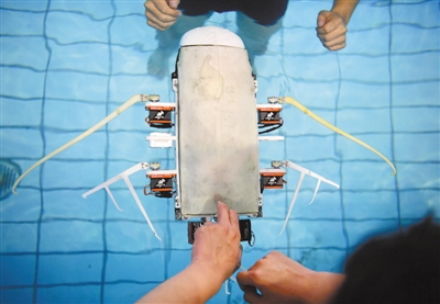 我研制出滑扑一体自主变形仿生柔体潜航器